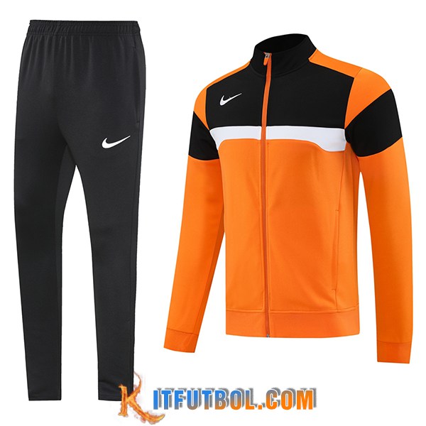 Chandal Equipos De Futbol Chaquetas Nike Naranja/Negro/Blanco 2025/2026
