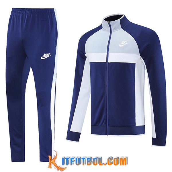 Chandal Equipos De Futbol Chaquetas Nike Azul/Gris/Blanco 2025/2026