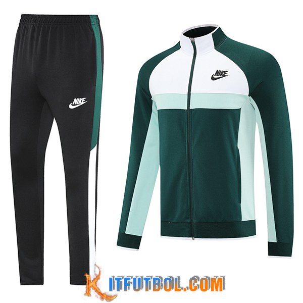 Chandal Equipos De Futbol Chaquetas Nike Verde/Blanco 2025/2026