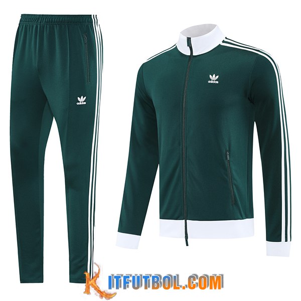 Chandal Equipos De Futbol Chaquetas Adidas Verde/Blanco 2025/2026
