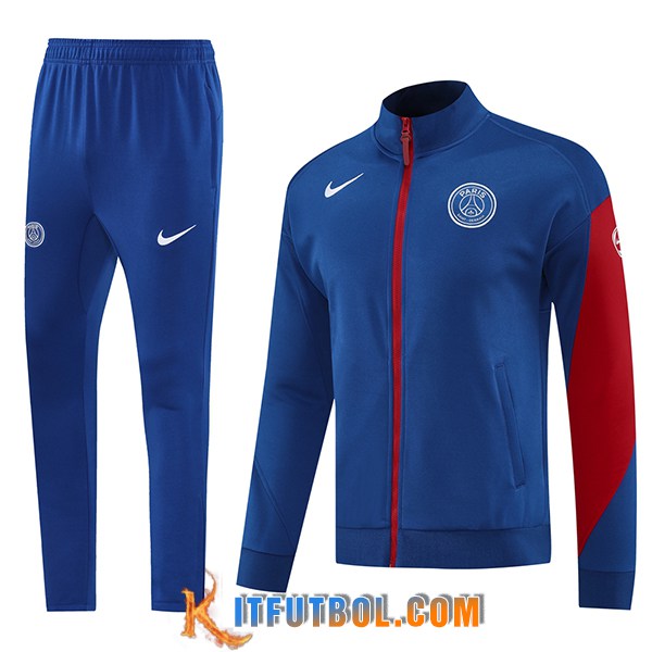 Chandal Equipos De Futbol Chaquetas PSG Azul/Rojo 2025/2026
