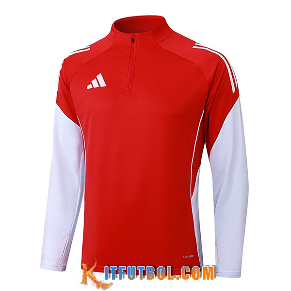Sudadera De Entrenamiento Adidas Rojo/Blanco 2025/2026