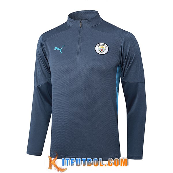 Sudadera De Entrenamiento Manchester City Gris/Azul 2025/2026