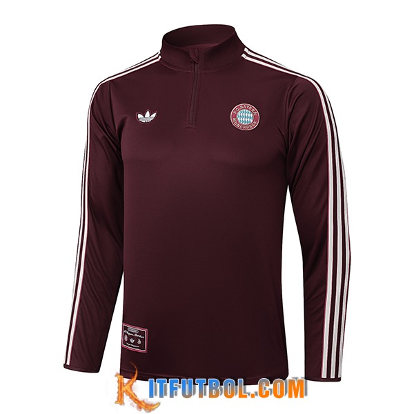 Sudadera De Entrenamiento Bayern Munich Marrón/Blanco 2025/2026