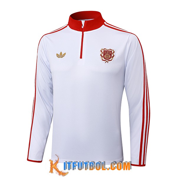 Sudadera De Entrenamiento Bayern Munich Blanco/Rojo 2025/2026