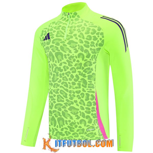 Sudadera De Entrenamiento Adidas Verde/Negro/Rosa 2025/2026