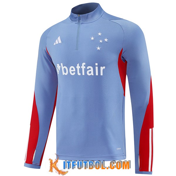 Sudadera De Entrenamiento Cruzeiro Gris/Rojo 2025/2026