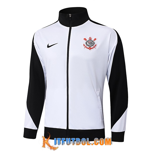 Chaquetas Futbol Corinthians Blanco/Negro 2025/2026