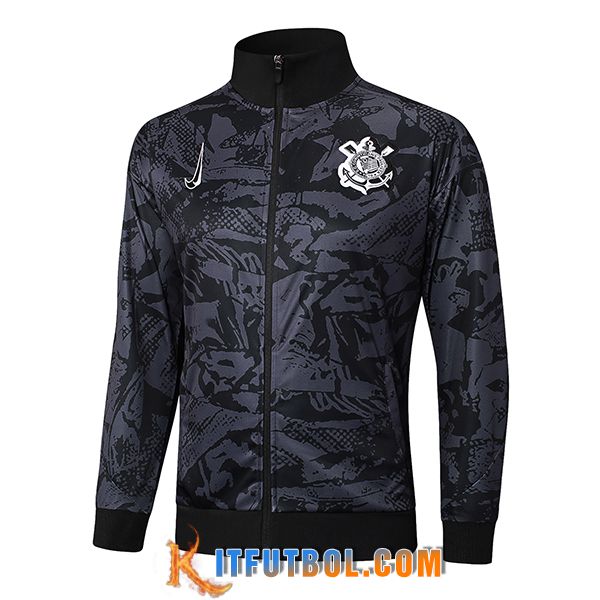 Chaquetas Futbol Corinthians Gris/Negro 2025/2026