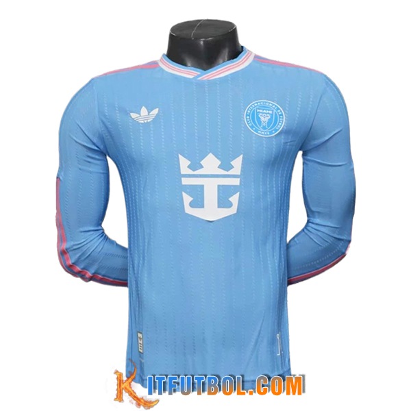 Nueva Camisetas De Futbol Inter Miami CF Manga Largas Tercera 2025/2026