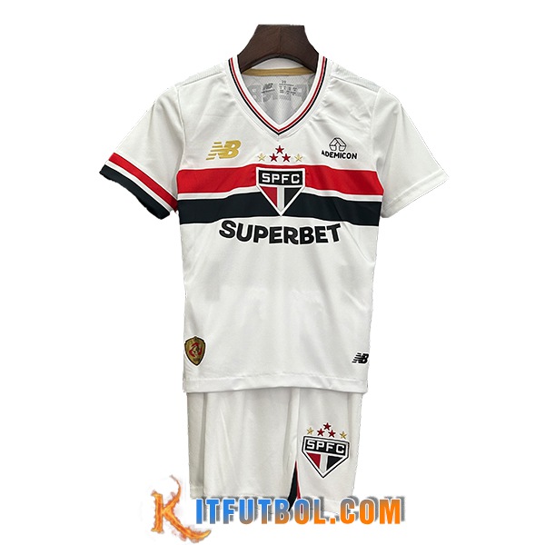 Camisetas De Futbol Sao Paulo FC Ninos Primera 2025/2026