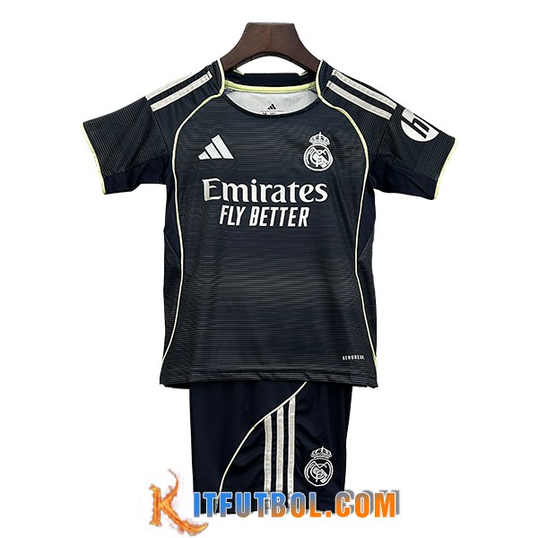Camisetas De Futbol Real Madrid Ninos Segunda 2025/2026