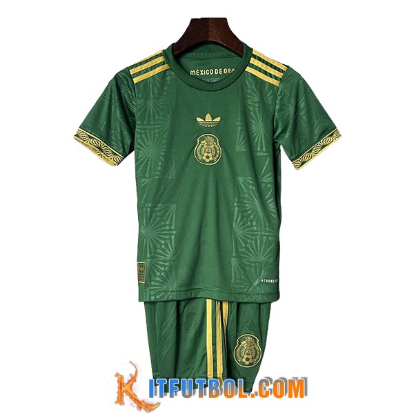 Camisetas De Futbol México Ninos Verde 2025/2026