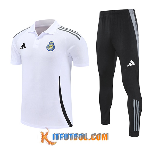Camiseta Polo Real Madrid Blanco/Negro 2025/2026
