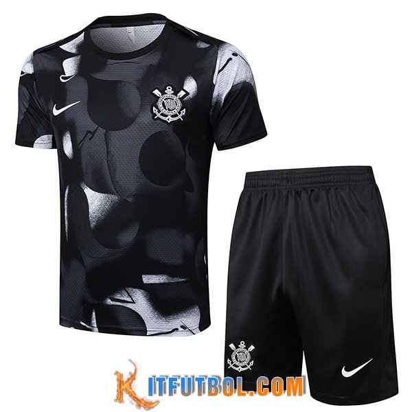 Camiseta Entrenamiento Corinthians Negro/Gris 2025/2026