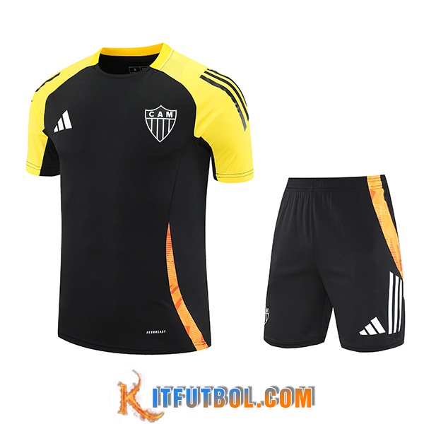 Camiseta Entrenamiento Atletico Mineiro Negro/Amarillo/Naranja 2025/2026
