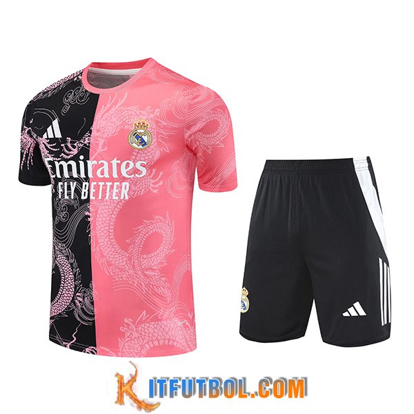 Camiseta Entrenamiento Real Madrid Negro/Rosa 2025/2026