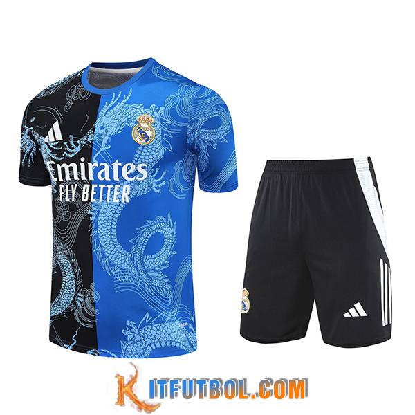 Camiseta Entrenamiento Real Madrid Negro/Azul 2025/2026