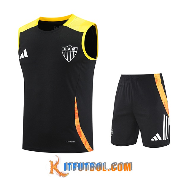 Camiseta Entrenamiento sin mangas Atletico Mineiro Negro/Amarillo/Naranja 2025/2026