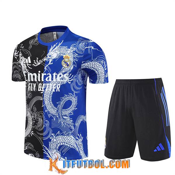 Camiseta Entrenamiento Real Madrid Negro/Azul/Blanco 2025/2026