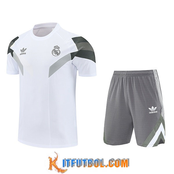 Camiseta Entrenamiento Real Madrid Blanco/Gris 2025/2026