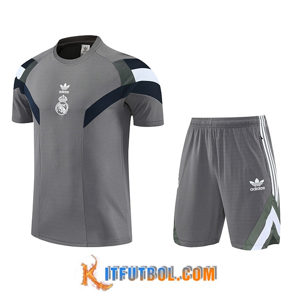 Camiseta Entrenamiento Real Madrid Gris/Blanco 2025/2026