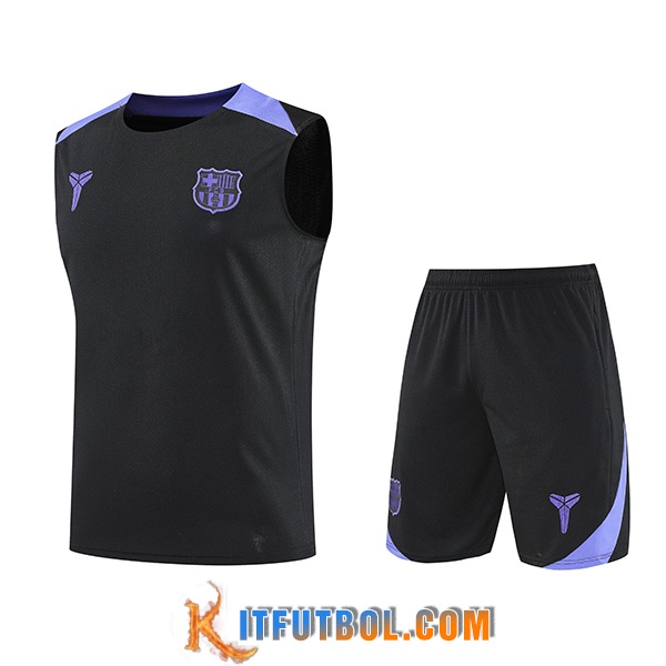 Camiseta Entrenamiento FC Barcelona Negro/Violeta 2025/2026