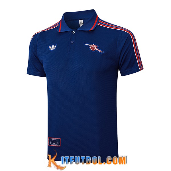 Camiseta Polo Arsenal Azul/Rojo 2025/2026