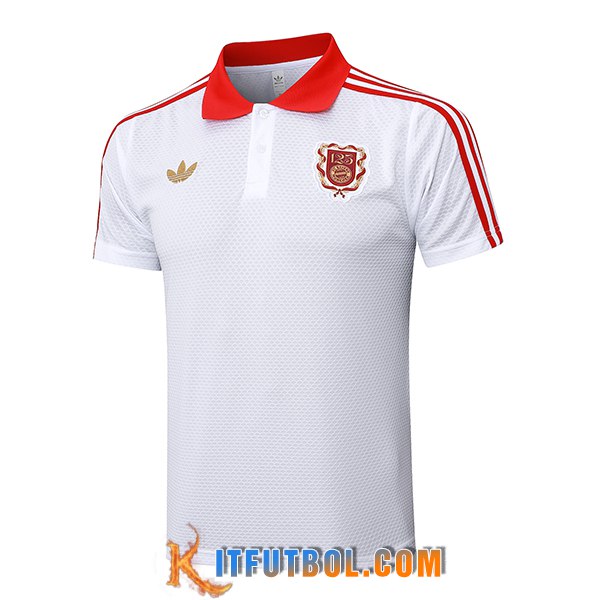 Camiseta Polo Bayern Munich Blanco/Rojo 2025/2026