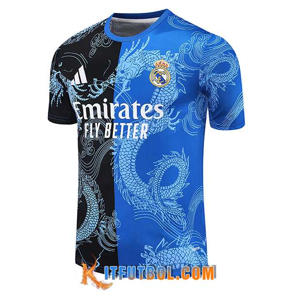 Camiseta Entrenamiento Real Madrid Negro/Azul 2025/2026