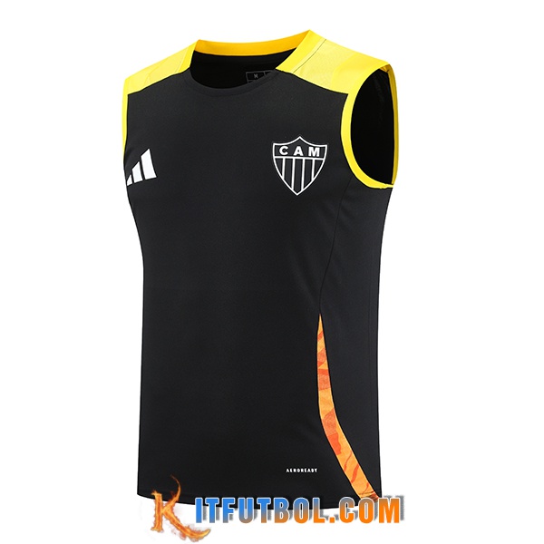 Chalecos De Futbol Atletico Mineiro Negro/Amarillo/Naranja 2025/2026
