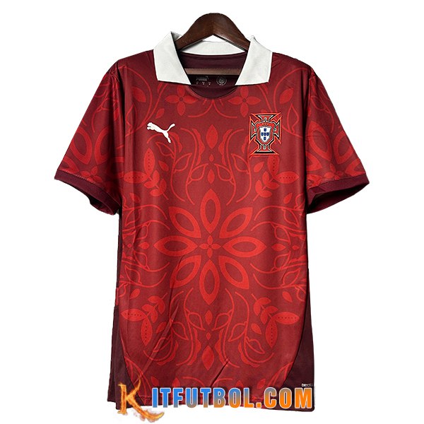 Camiseta Entrenamiento Portugal Rojo/Blanco 2025/2026