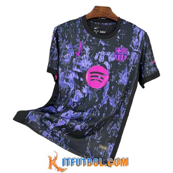 Camiseta Entrenamiento FC Barcelona Violeta/Negro 2025/2026