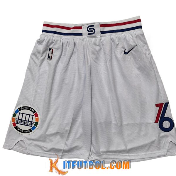 Cortos NBA Philadelphia 76ers 2025/26 Blanco