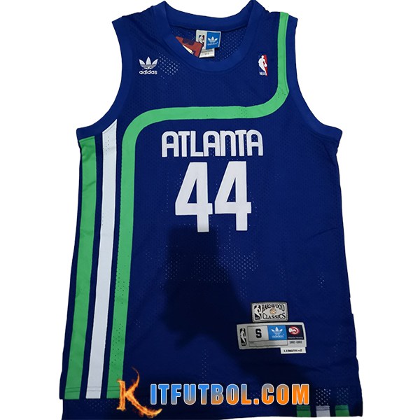 Camisetas NBA Atlanta Hawks (PISTOL #44) 2025/26 Azul/Verde