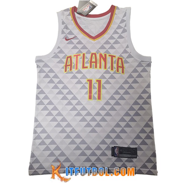 Camisetas NBA Atlanta Hawks (YOUNG #11) 2025/26 Blanco/Gris