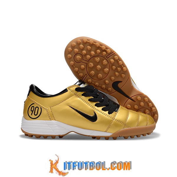 Nike Botas De Fútbol T90 TF Amarillo/Negro