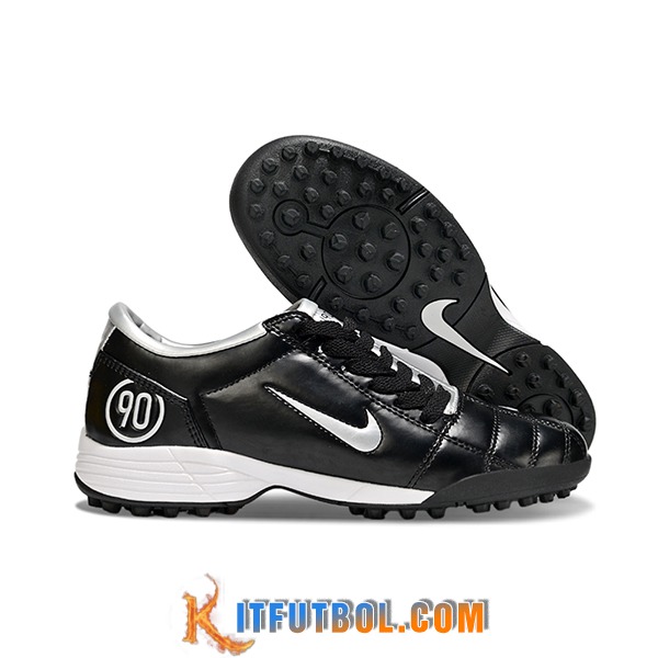 Nike Botas De Fútbol T90 TF Negro/Gris