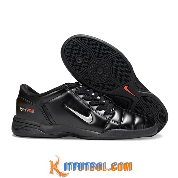 Nike Botas De Fútbol T90 IC Negro/Gris
