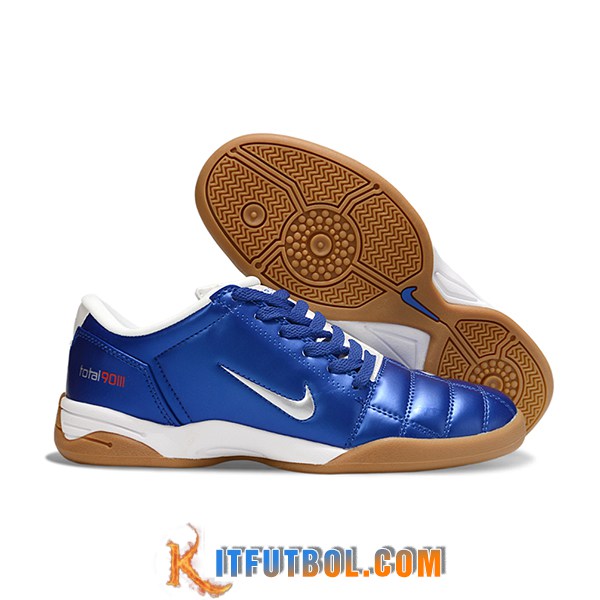 Nike Botas De Fútbol T90 IC Azul/Gris