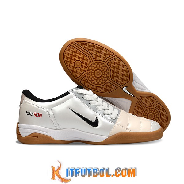 Nike Botas De Fútbol T90 IC Gris/Beige/Negro