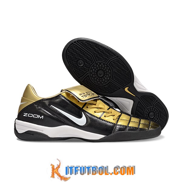 Nike Botas De Fútbol T90 TF Negro/Amarillo