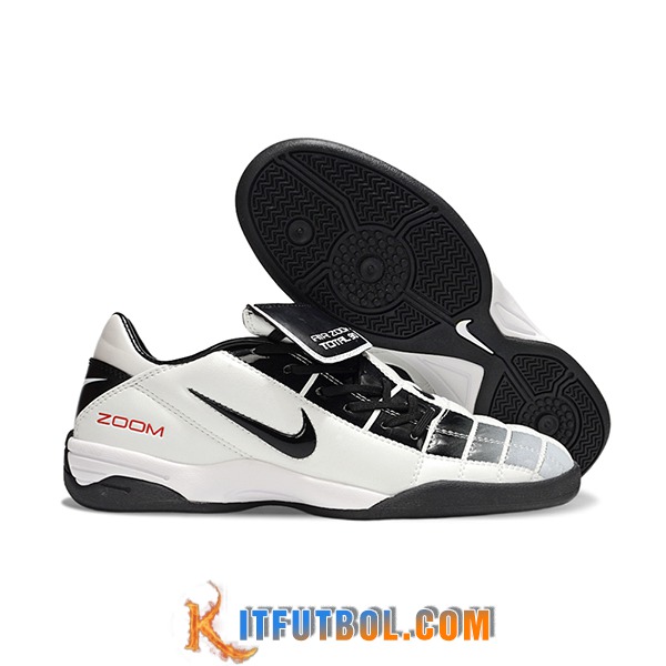 Nike Botas De Fútbol T90 TF Blanco/Negro