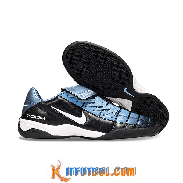 Nike Botas De Fútbol T90 TF Negro/Azul