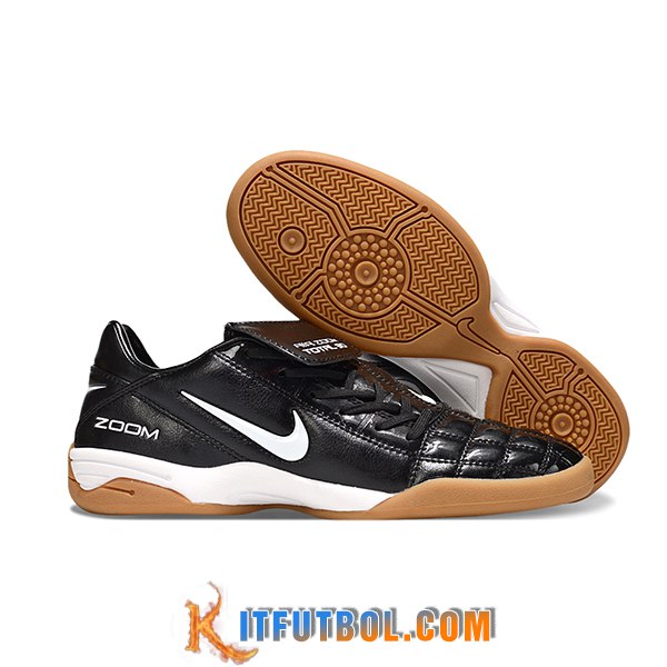 Nike Botas De Fútbol T90 TF Negro/Blanco -02