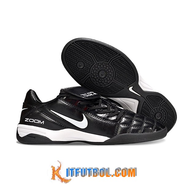Nike Botas De Fútbol T90 TF Negro/Blanco -03