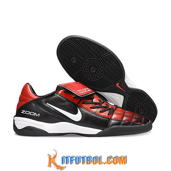 Nike Botas De Fútbol T90 TF Rojo/Negro