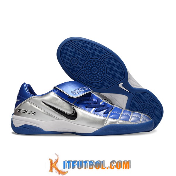 Nike Botas De Fútbol T90 TF Azul/Gris