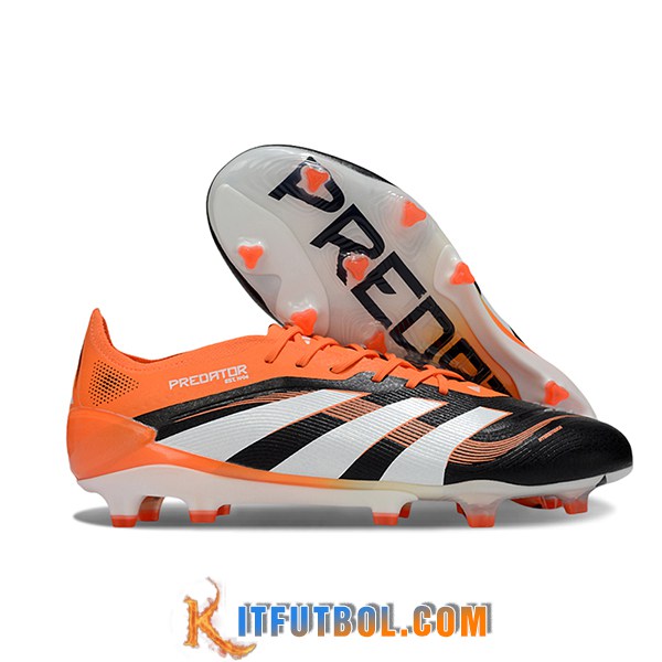 Adidas Botas De Fútbol 25 Predator Elite FG Naranja/Negro/Blanco