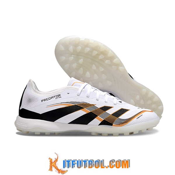 Adidas Botas De Fútbol PREDATOR 25 ELITE TF BOOTS Blanco/Negro/Naranja